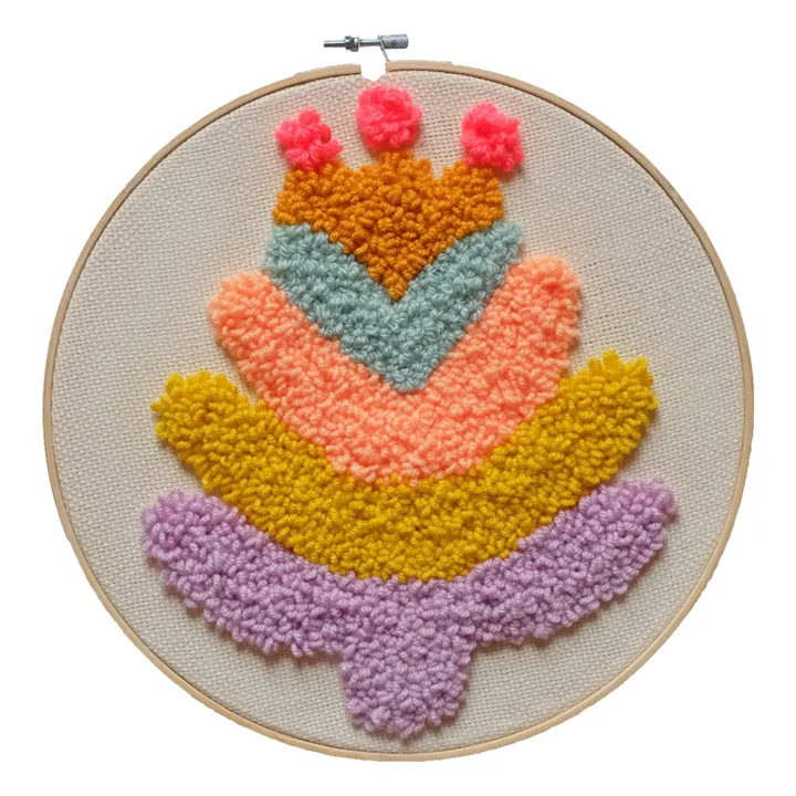 Chaumière Oiseau Kit DIY Punch needle Petite Fleur x Smallable