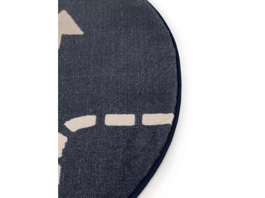 Tapis enfant Juno Bleu ø 120 cm rond