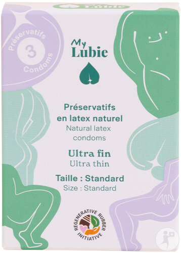 My Lubie Ultra Fin Préservatifs En Latex Naturel Taille Standard 3 Pièces