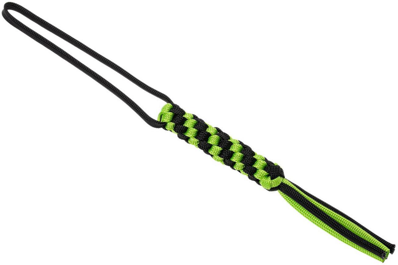 WE Knife A-03A paracord lanyard, groen-zwart