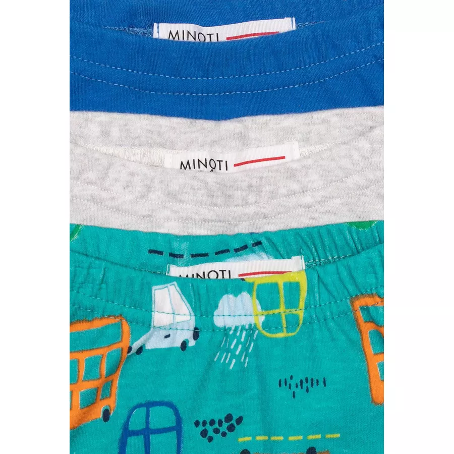 MINOTI 3er-Pack Leggings GrauGrünBlau