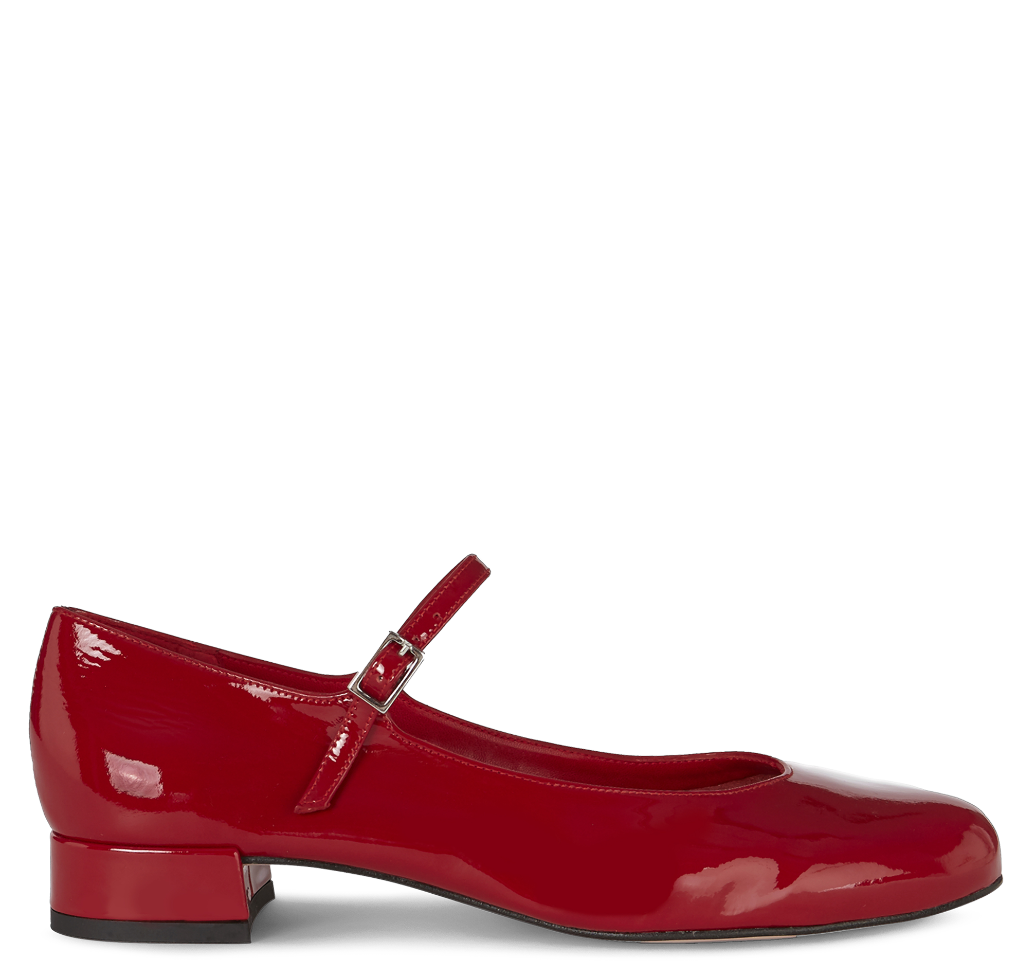 EMILIA - Ballerines en cuir | Rouge