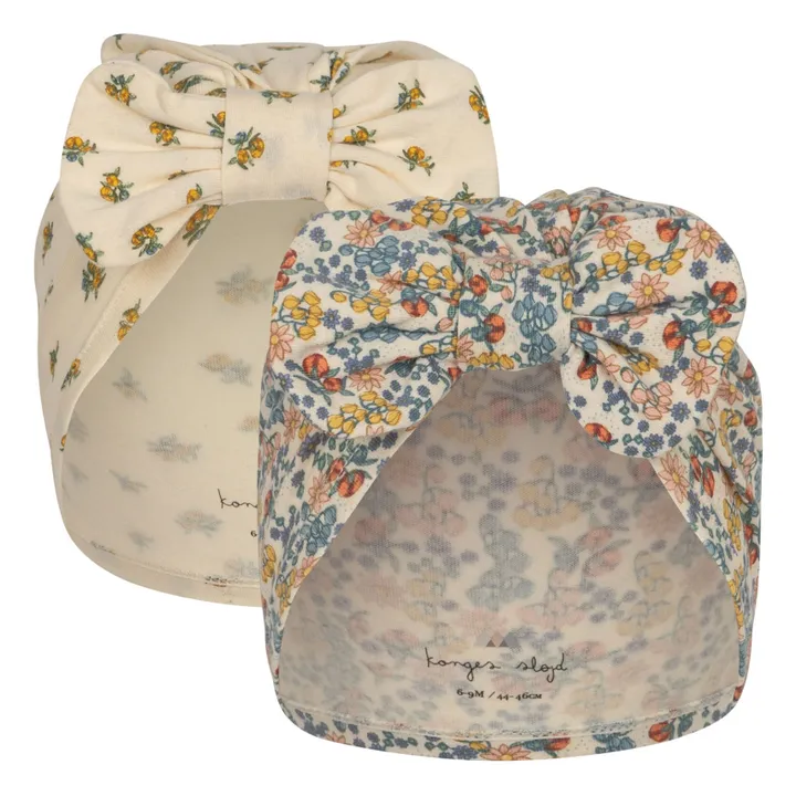 Konges Sløjd Lot 2 Bonnets Bambi Coton Bio | Ecru