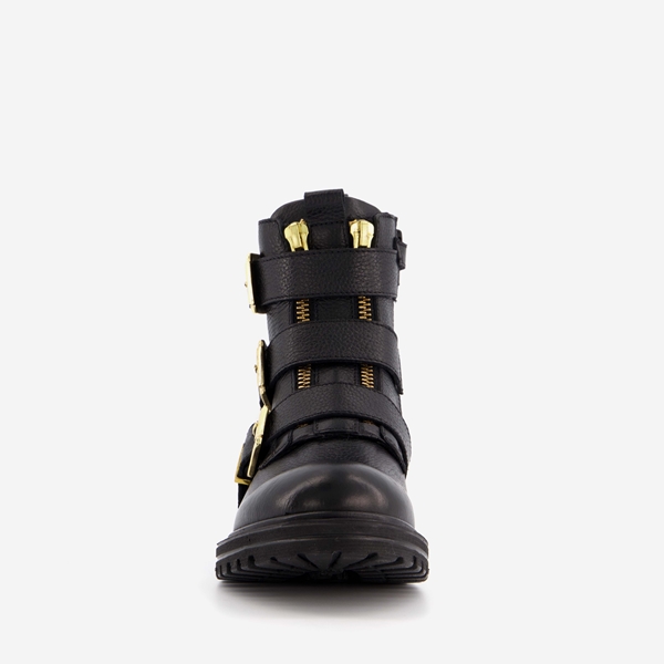 Groot leren meisjes biker boots
