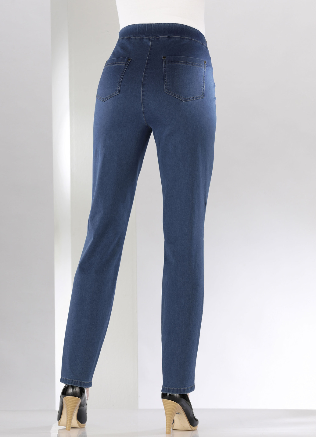 Bauchweg-Jeans in Schlupfform