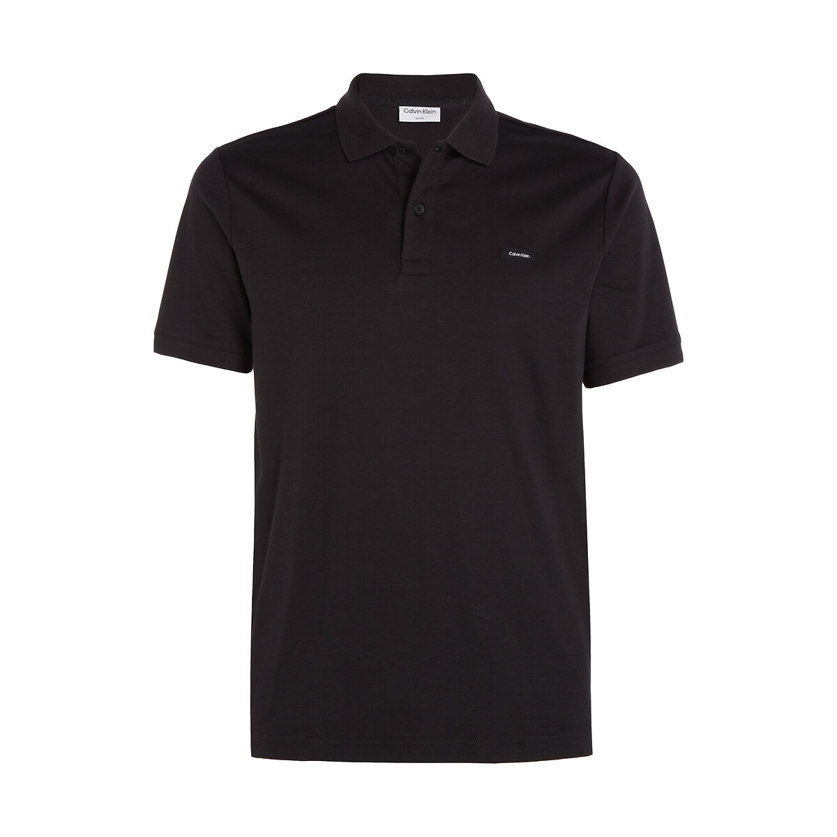 CALVIN KLEIN<br>Polo slim de algodão, com logo no peito