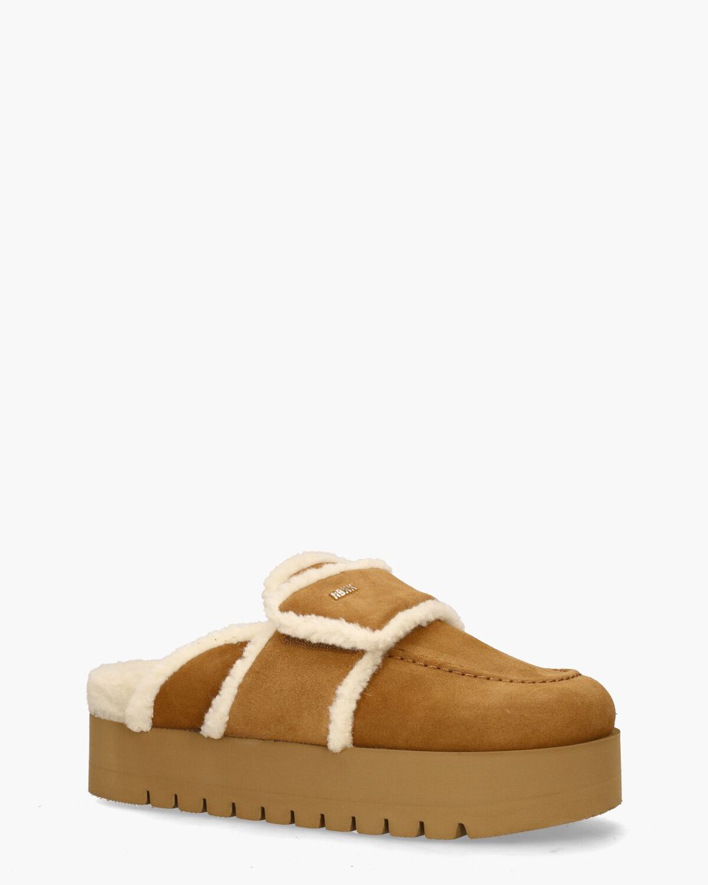 Nubikk Teddy Chunky Fur Cognac Damesslippers