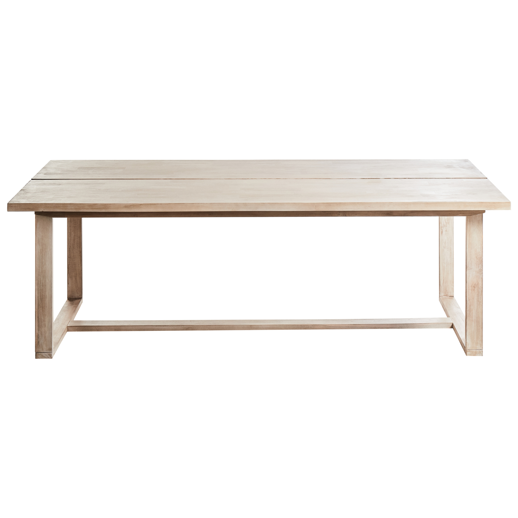 Beliani - AZZANELLO - Tuinset 6-zits - Gebroken wit - Acaciahout
