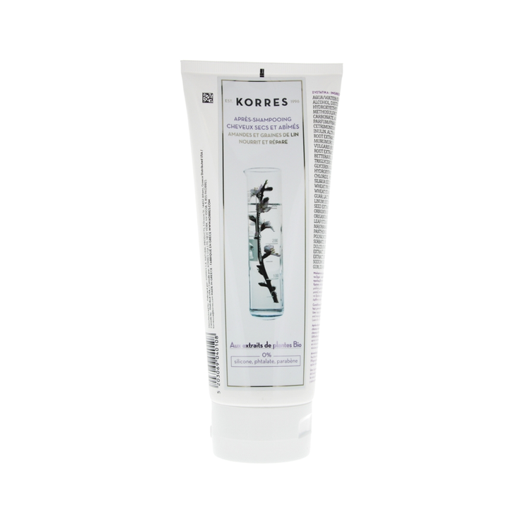Korres après-shampoing cheveux secs et abîmés 200 ml
