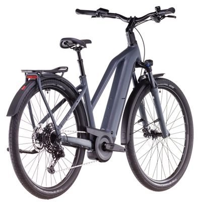 VTC Électrique Cube Kathmandu Hybrid One 600 Trapeze Shimano Cues 10V 600 Wh 700 mm Gris Shadow 2025