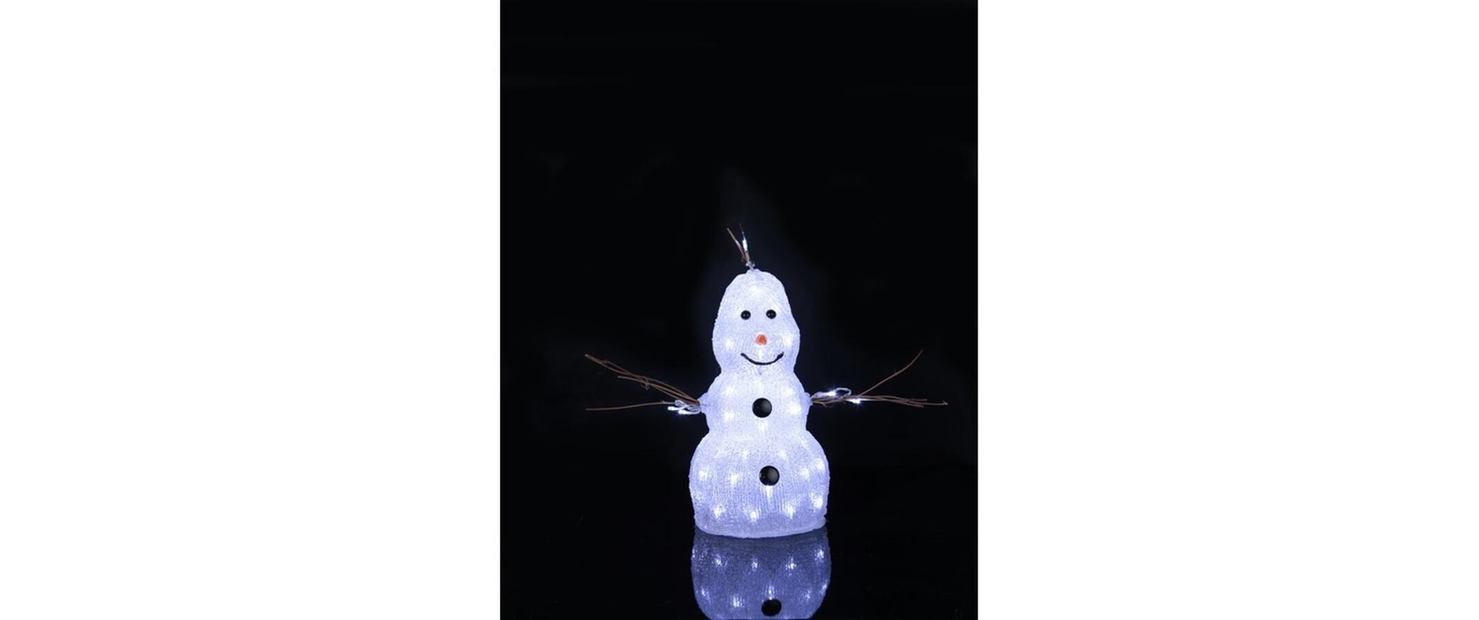 LED-Figur Schneemann, 38 cm, WeissLED-Schneemann