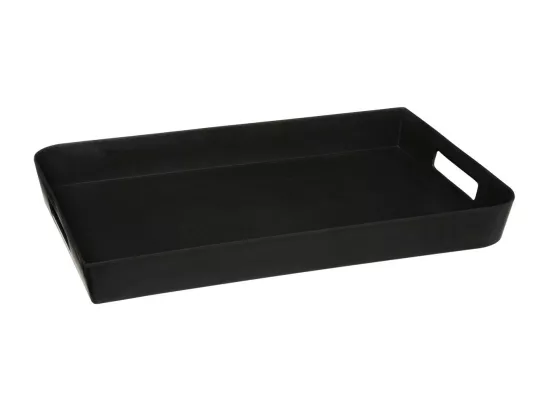 Plateau en Mélamine 45 x 30 cm Noir charbon