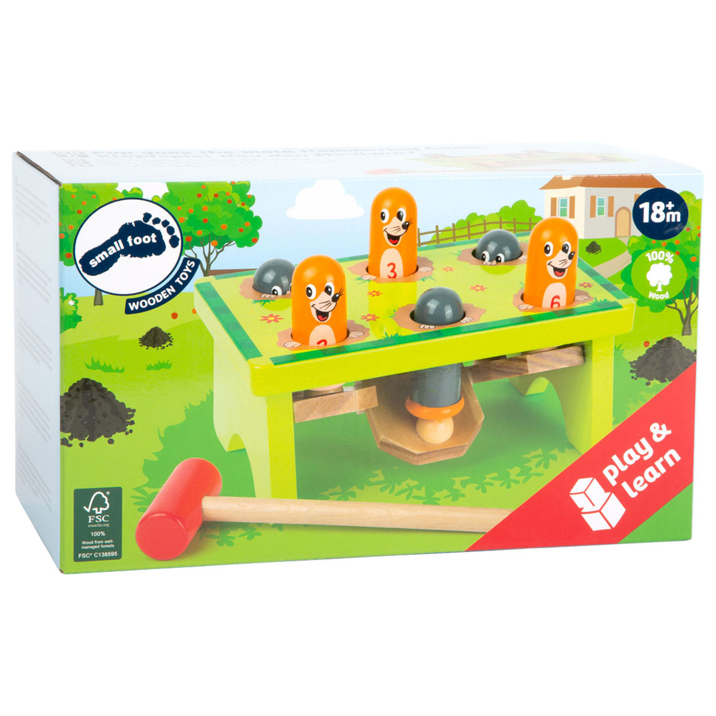 Small Foot-Houten Hamerbank Mollen