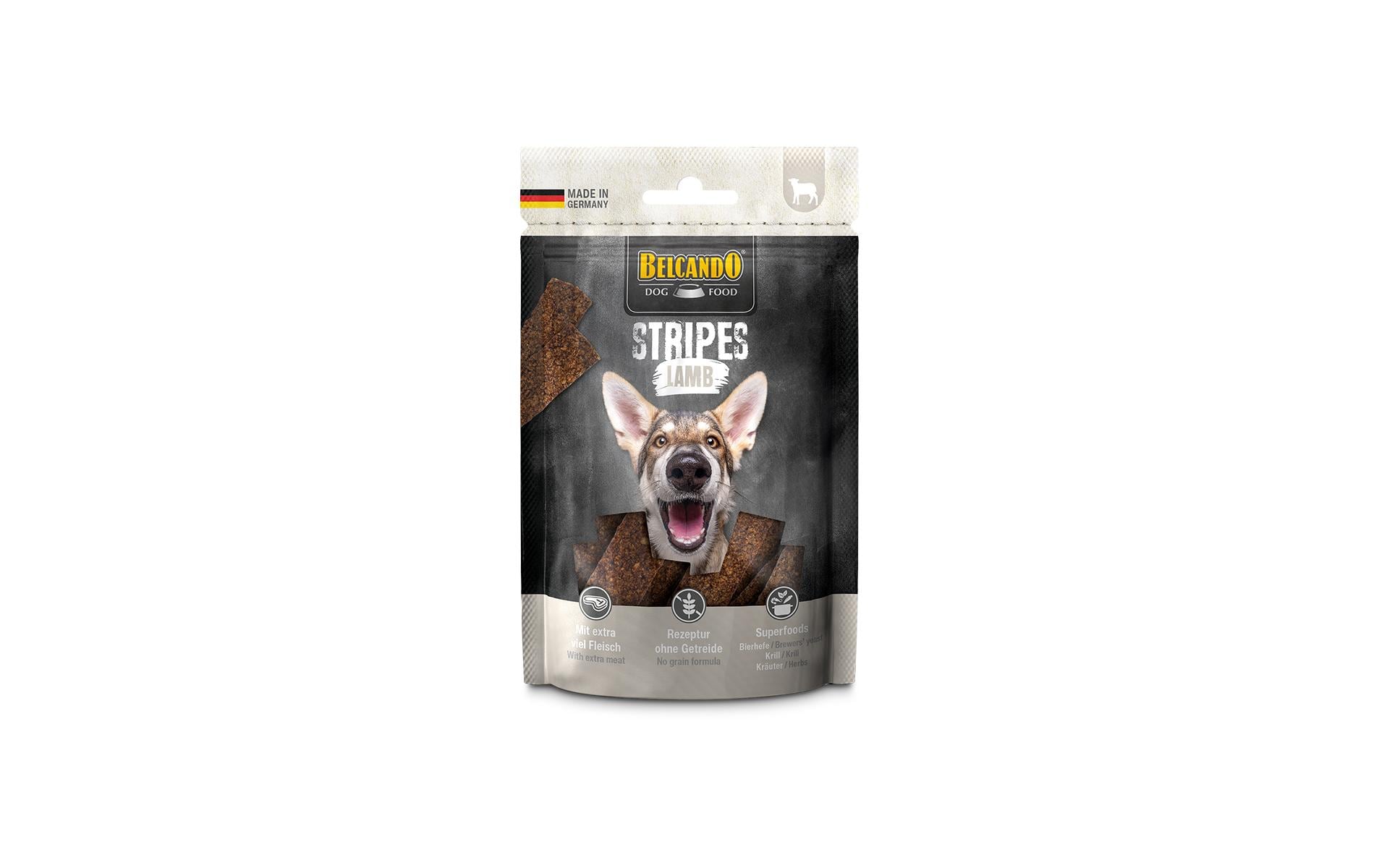 Leckerli Stripes Lamm, 70 gSnack für Hunde