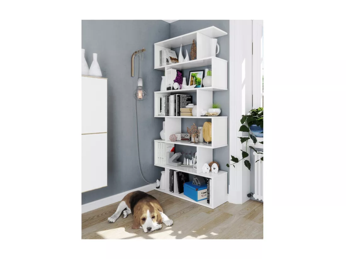 Bibliothèque avec 6 niveaux H192 cm - Athena