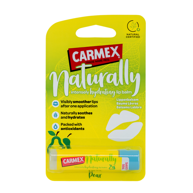 CARMEX Lippenbalsam Naturally<br>4.25 g, Stick, Balsam, Pear