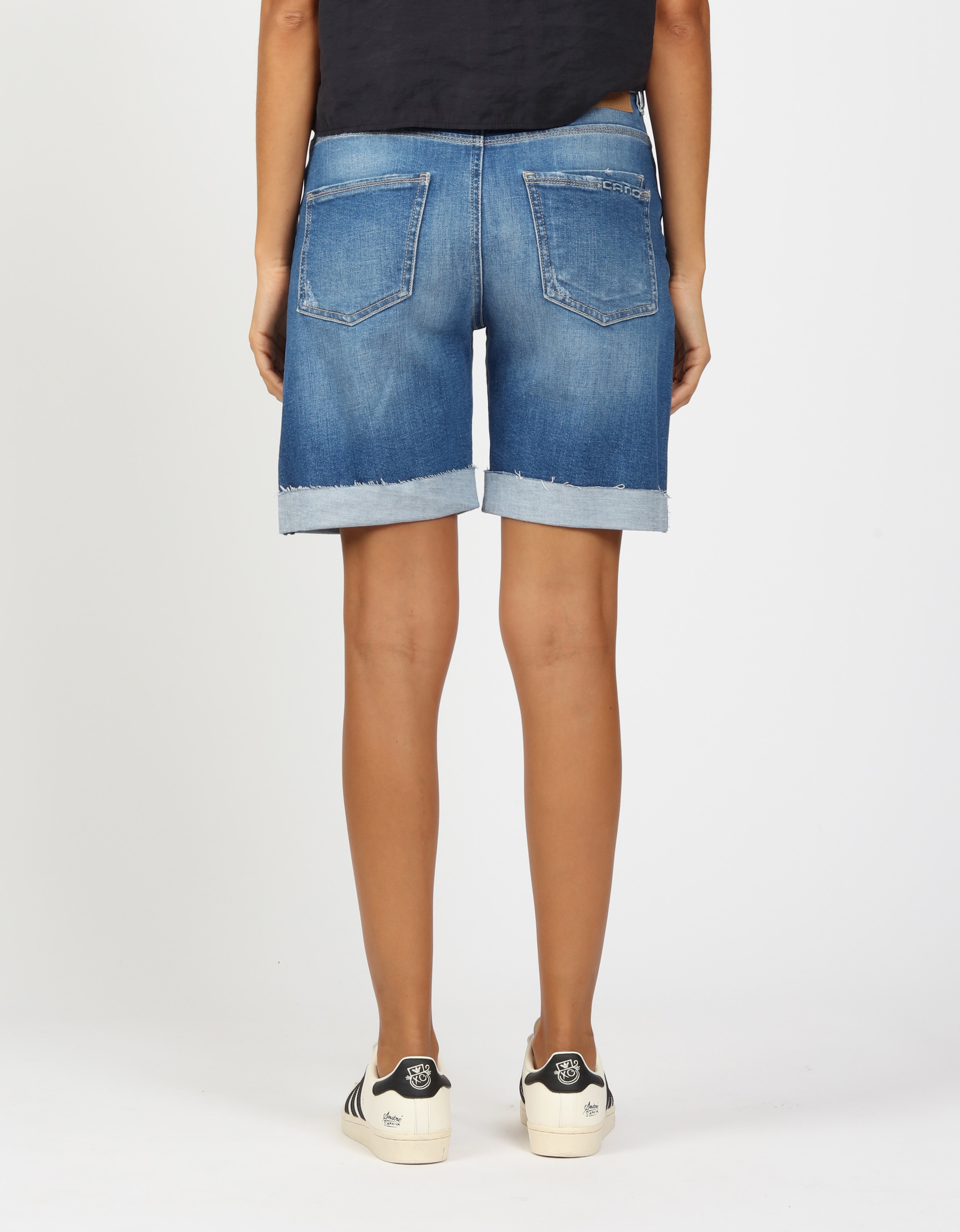 GANG Jeansbermudas »94IDA BERMUDA« mit gekrempeltem Saum