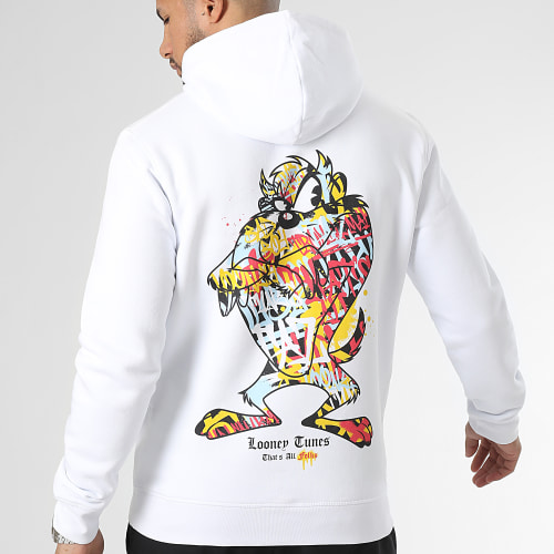 Sweat Capuche Taz Graff Blanc