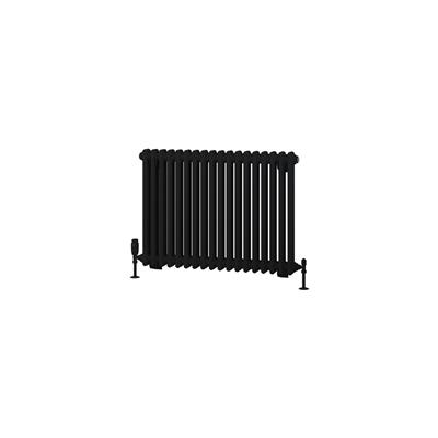 Eastbrook Rivassa 2 koloms radiator 85x60cm staal 1133W zwart mat