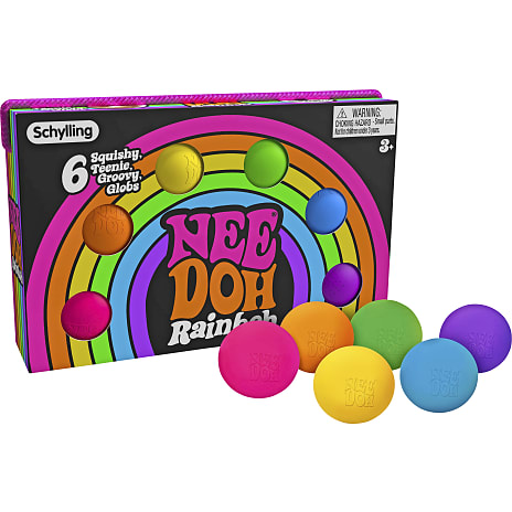 Needoh Teenie Rainbow bolde 6-pak