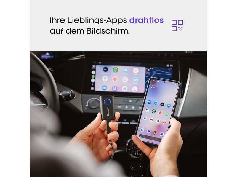 AA Wireless AAWireless TWO Drahtloser Android Auto-Adapter