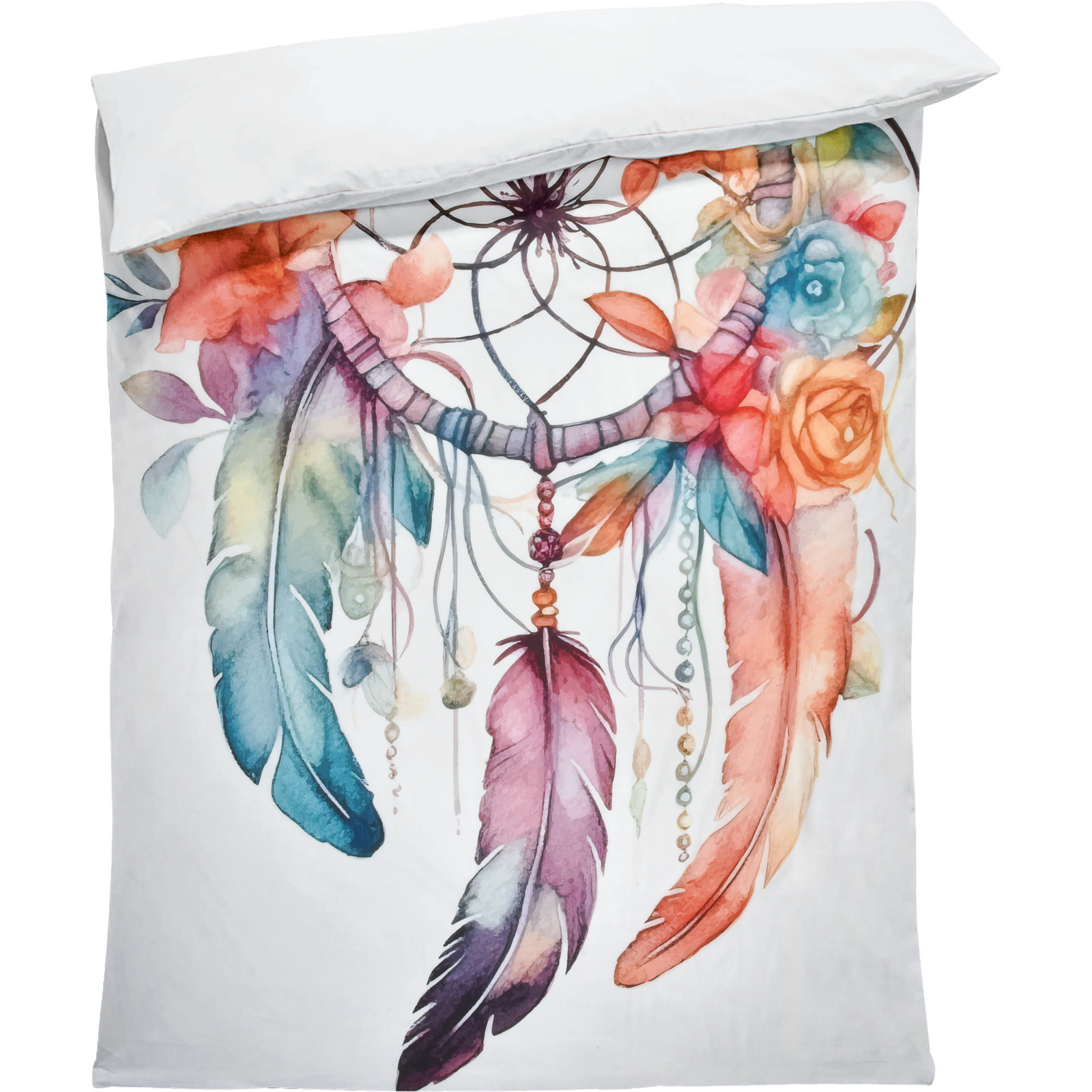 Bettwäsche Renforcé multicolor Traumfänger 160x210 65x100 Bettanzug Nord
