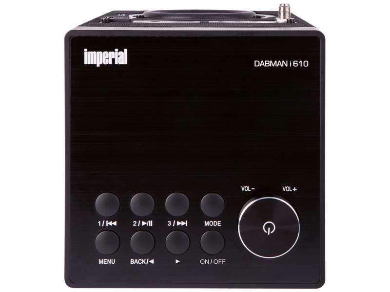 Imperial Internet Radio Dabman i610 Schwarz Grosser Multifunktionsradio mit DAB , FM und Internetradio