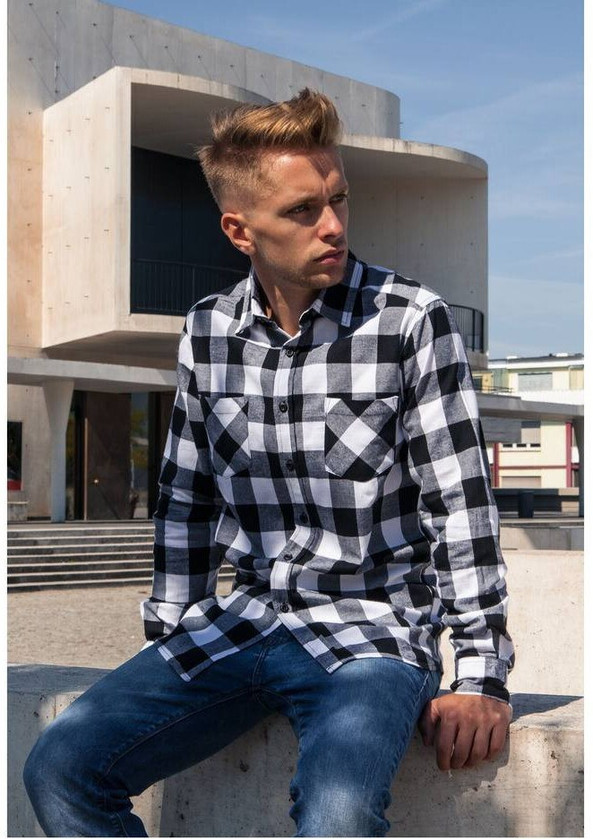 BUILD YOUR BRAND BY031 - Chemise Flanelle Confort et Style Authentique