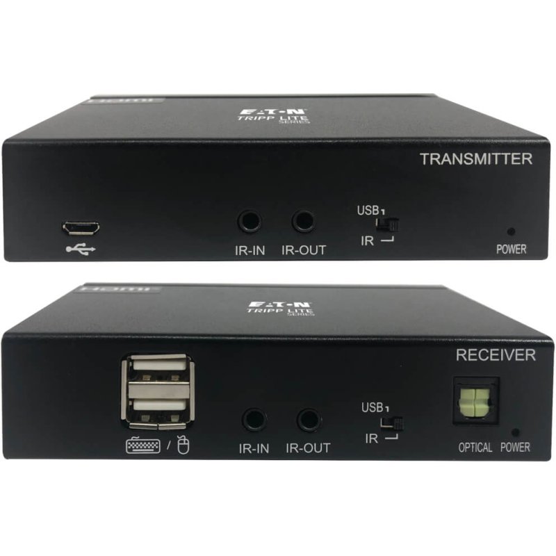 Tripp Lite B127A-1A1-BCBH extension audio/video Émetteur et récepteur AV Noir