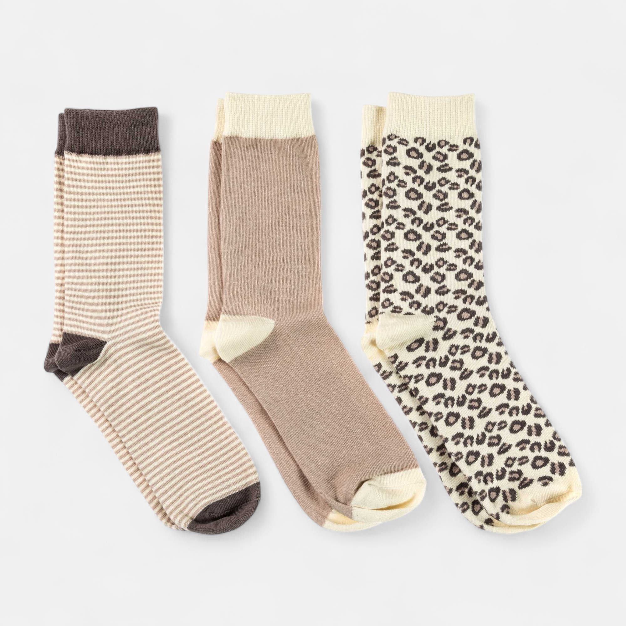 Chaussettes Femme beige