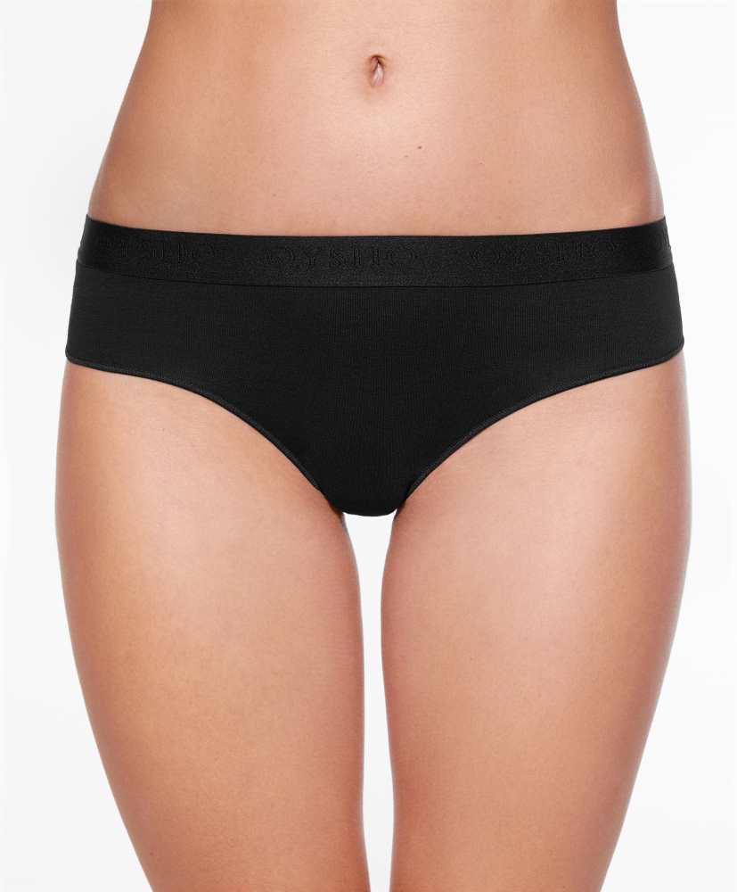 3 calcinhas Cheeky de algodão confortáveis com logo