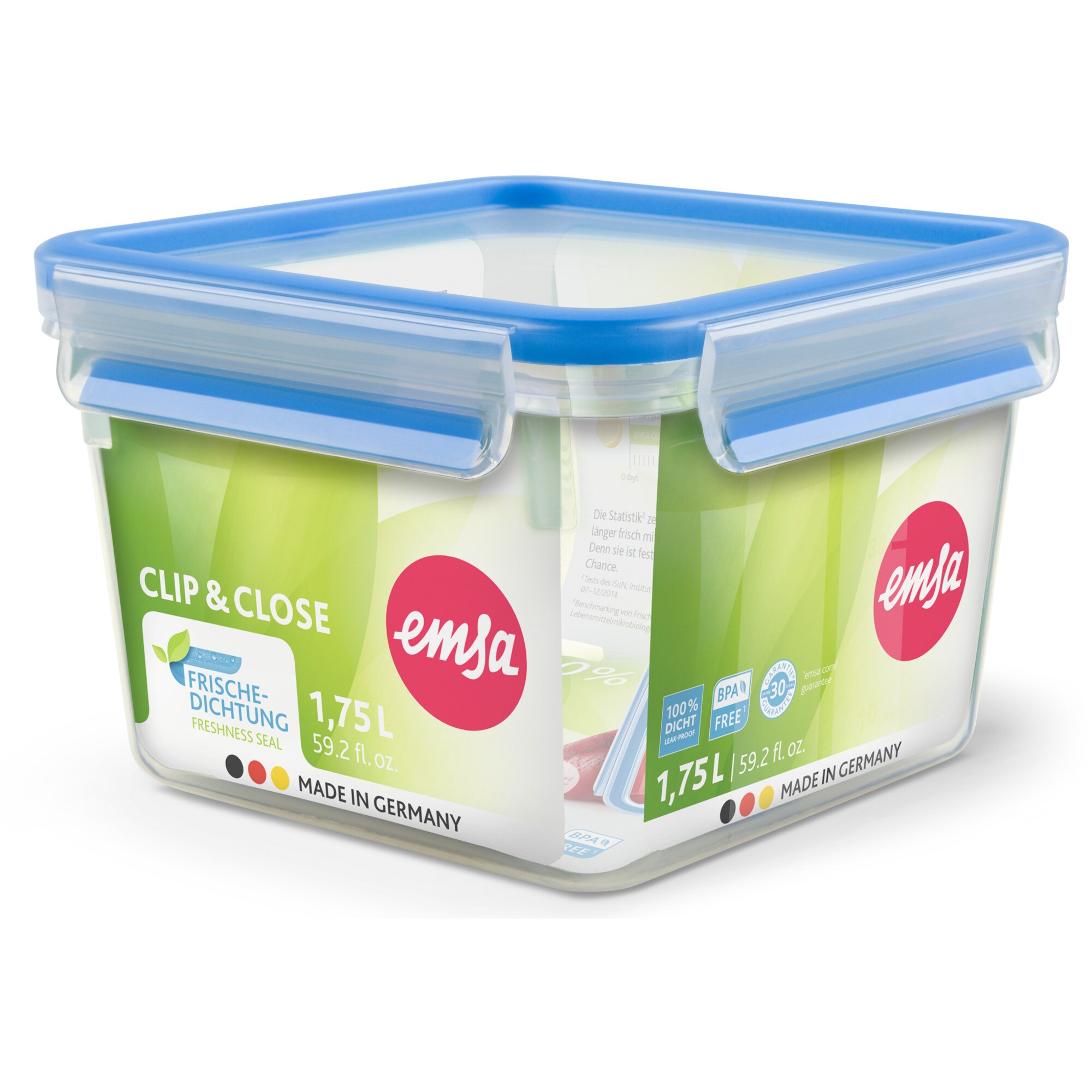 Emsa Dose CLIP & CLOSE Frischhaltedose 1,75 Liter