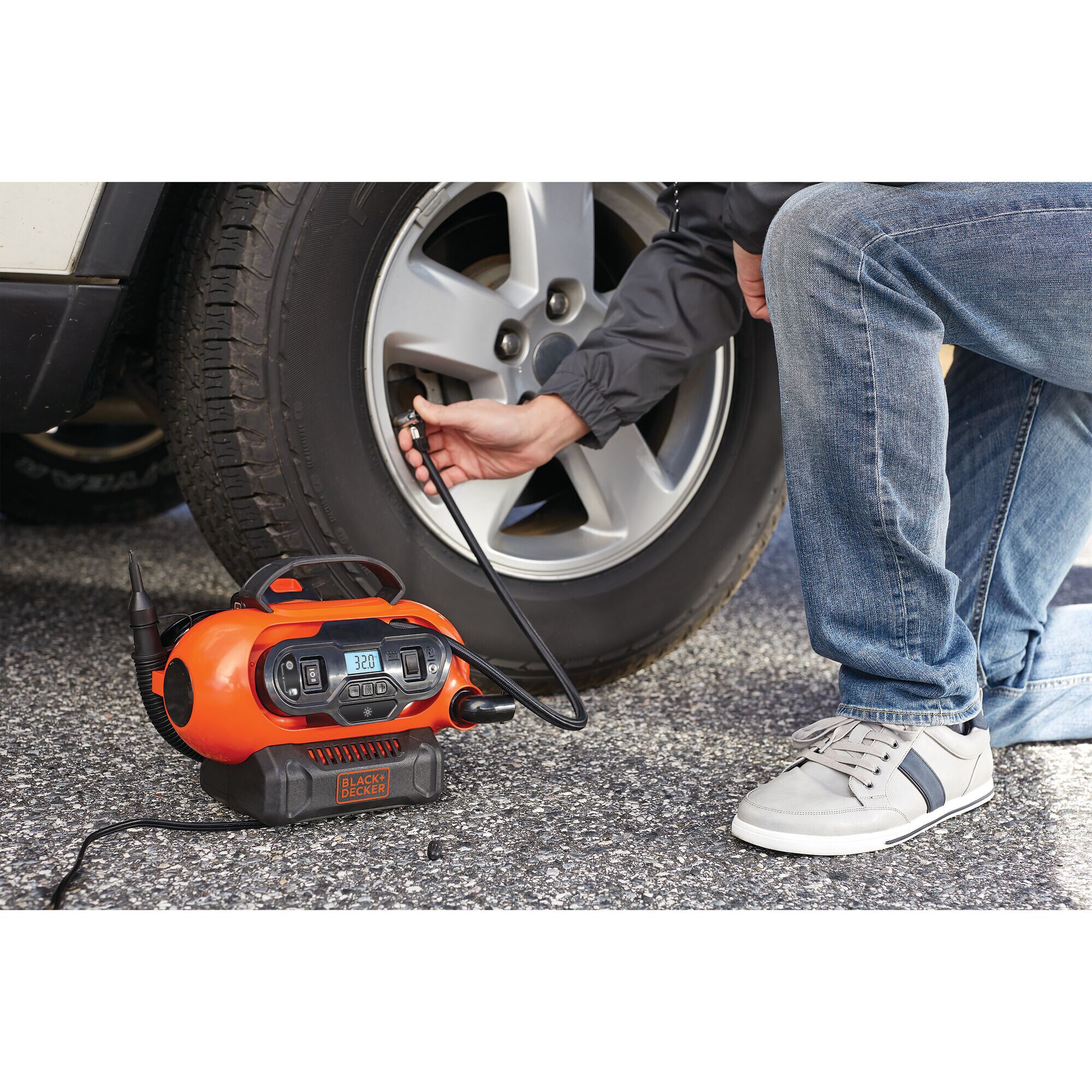 BLACK+DECKER Luftpumpe Akku-Kompressor BDCINF18N, 18Volt, 11bar
