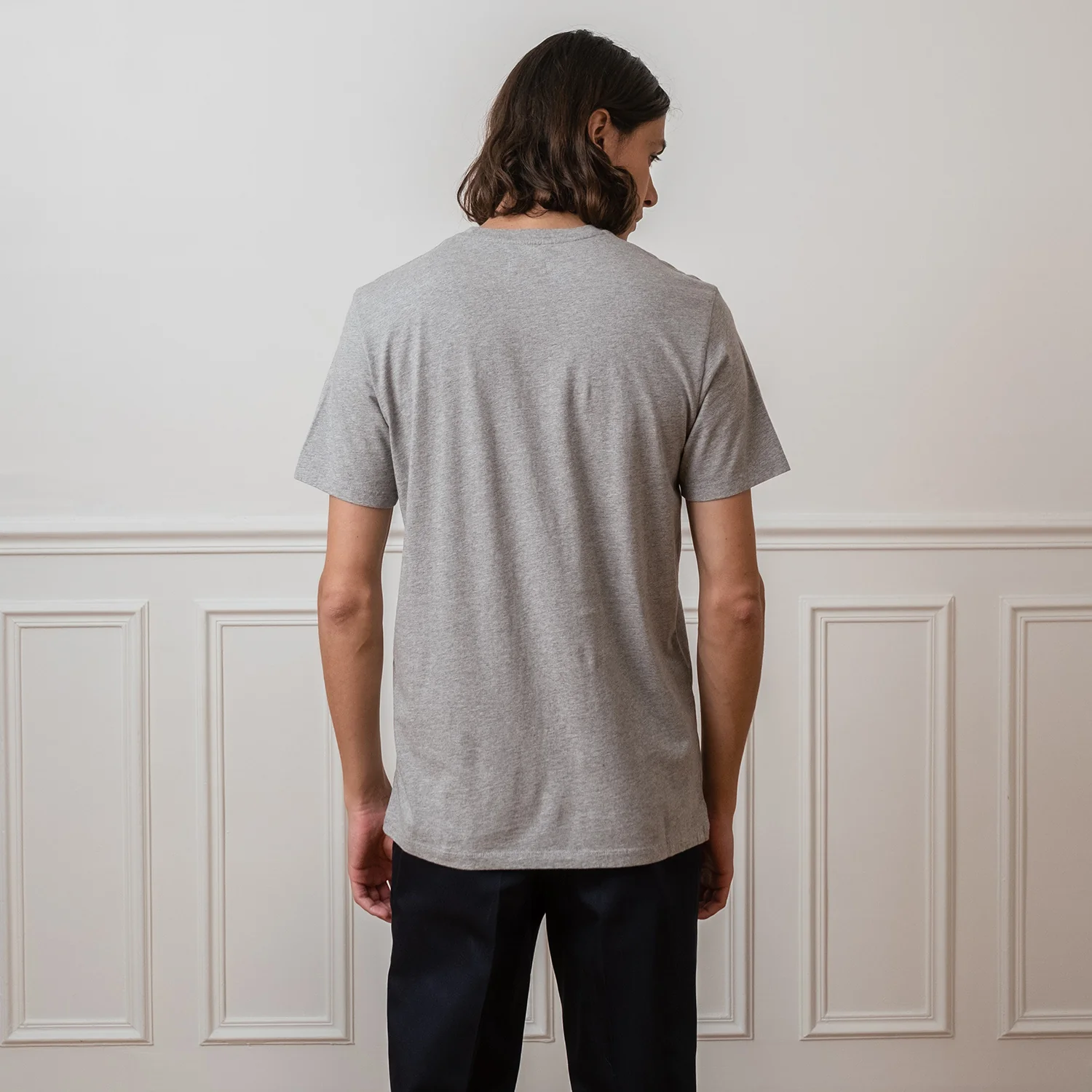 Gray organic cotton T-shirt