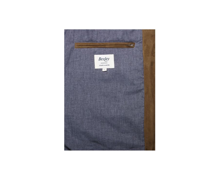Blouson homme Velours Tabac - CAYDEN