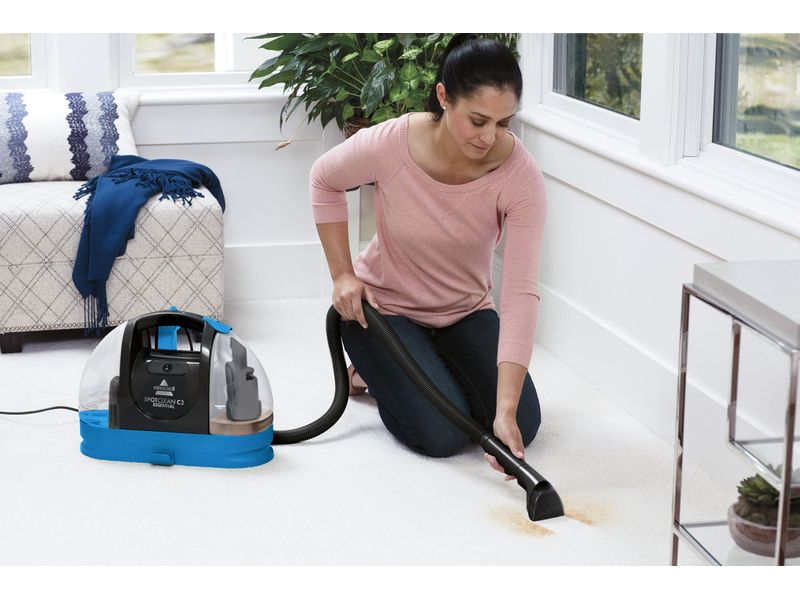 BISSELL Waschsauger SpotClean C3 Essential Schwarz/Blau Teppich- und Polsterreiniger