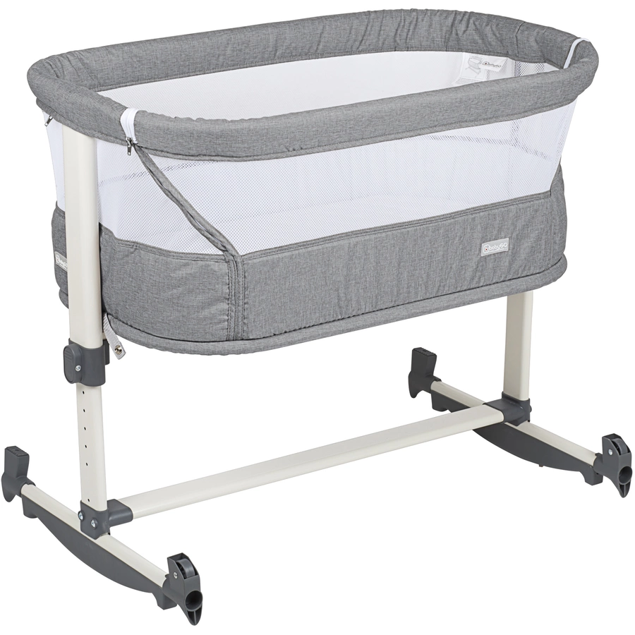 babyGO Beistellbett Vivaldi Dark Grey