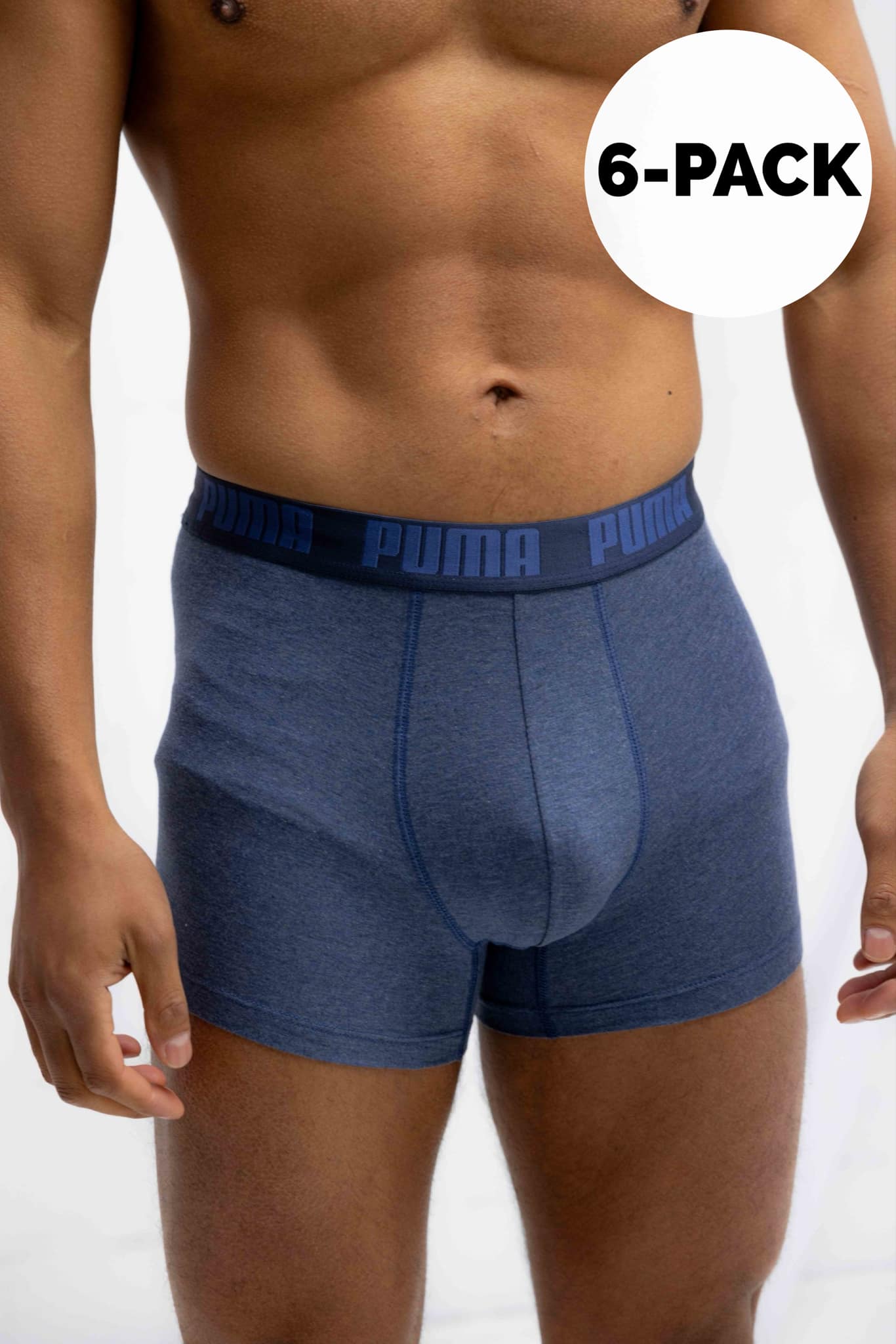 Puma Everyday Basic Boxershort Heren 6-Pack Denim