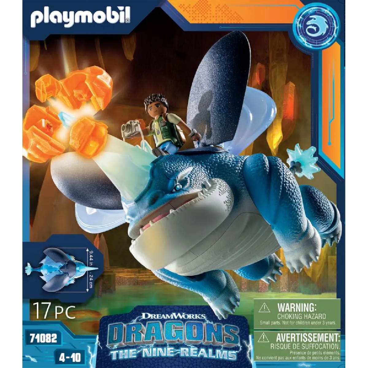 Playmobil® PLAYMOBIL 71082 Dragons Nine Realms - Plowhorn et D'Angelo