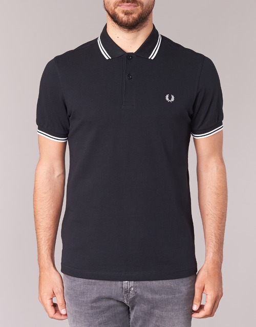 Fred Perry - THE FRED PERRY SHIRT - Noir / Blanc