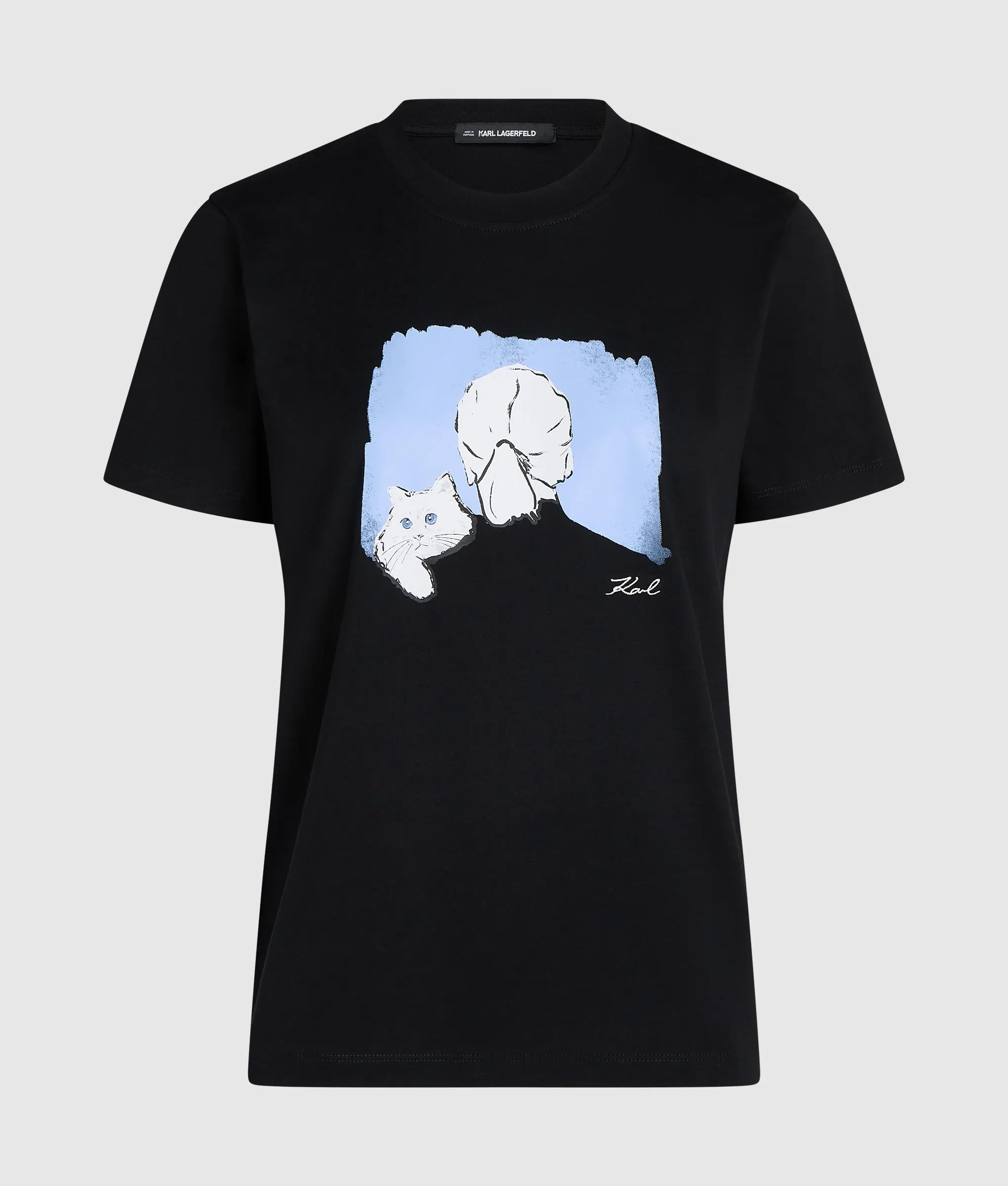 Geïllustreerd portret T-shirt