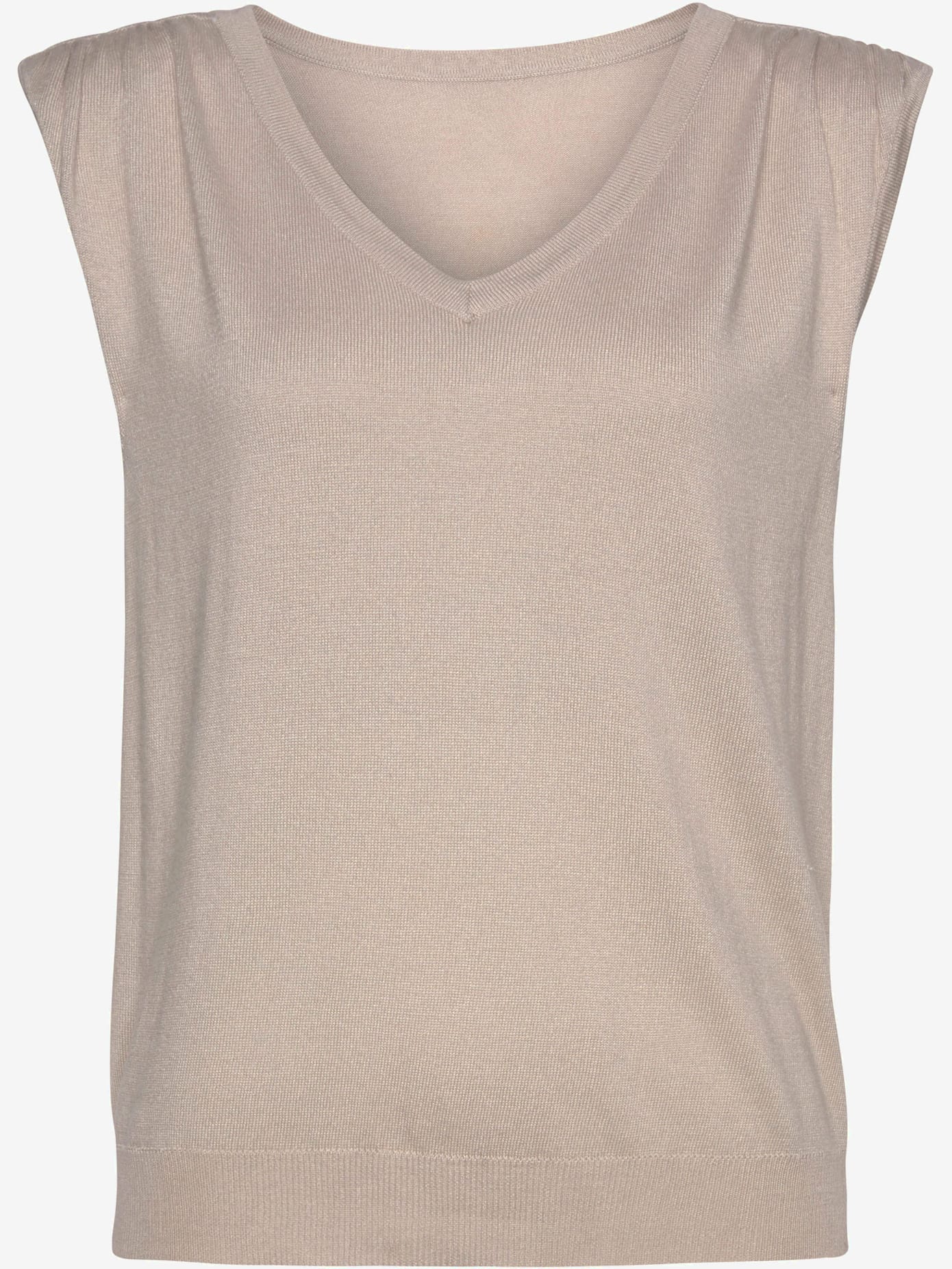 Pull à manches courtes fronces tendance aux épaules