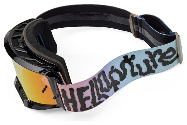 Masque VTT Fox Main Hello Future Bleu Clair