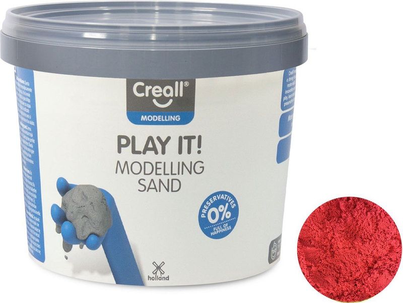 Creall - Play It - Speelzand - Rood - 750gr