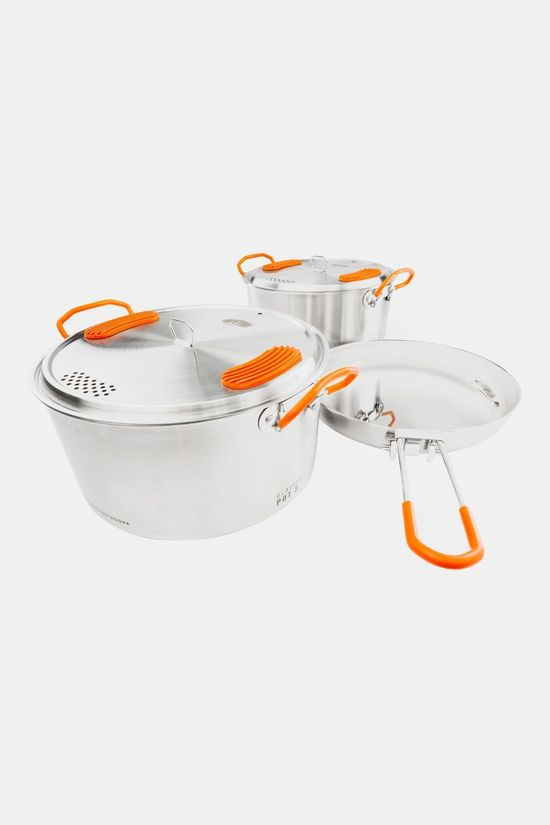GSI Outdoors GSI Outdoors Glacier Stainless Base Camper Medium Pannenset