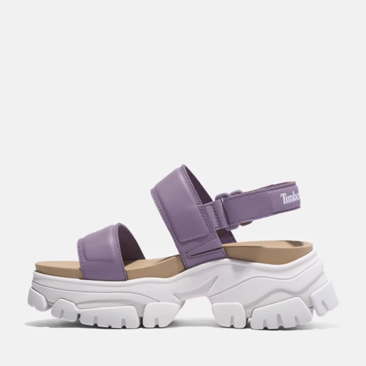 Sandales à double bride Adley Way pour femme en violet