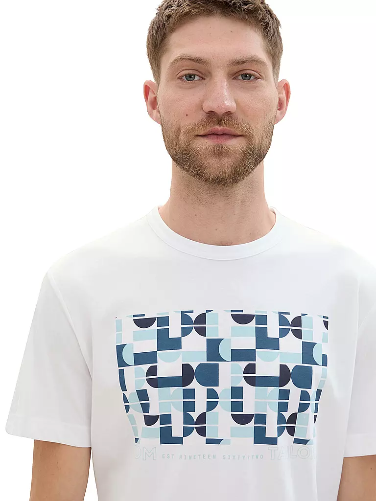 TOM TAILOR T-Shirt weiss