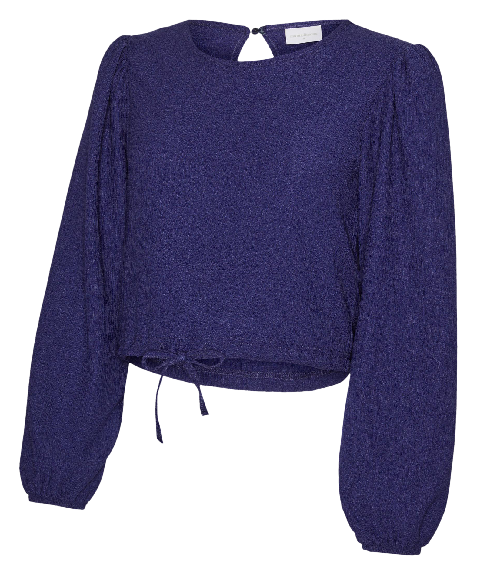 BARI - Top court droit col rond| Bleu