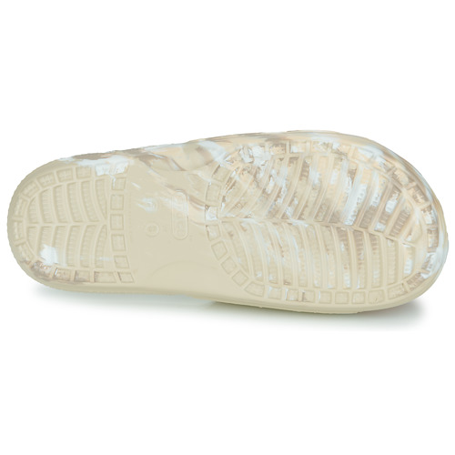 Crocs - CLASSIC CROCS MARBLED SLIDE - Beige / Marbre