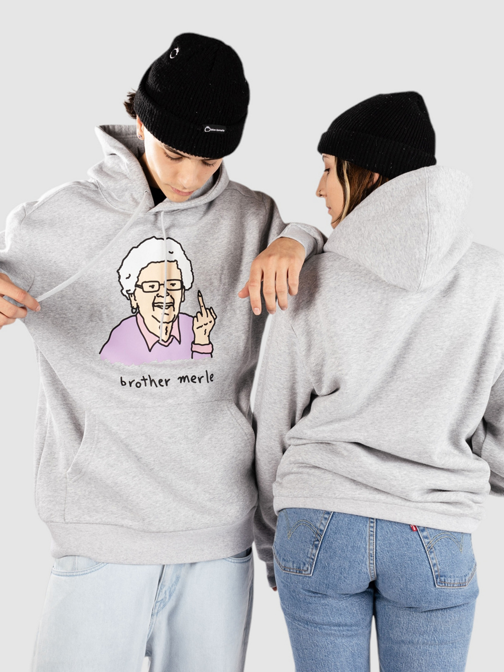 Brother Merle Betty 6 Hoodie heather grey